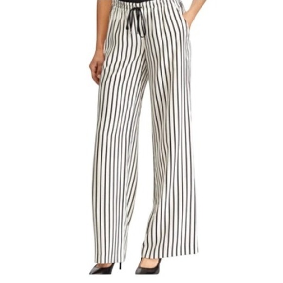 Lauren Ralph Lauren Pants - Lauren Ralph Lauren Womens Striped Wide Leg Pants M Comfort Office Career Work